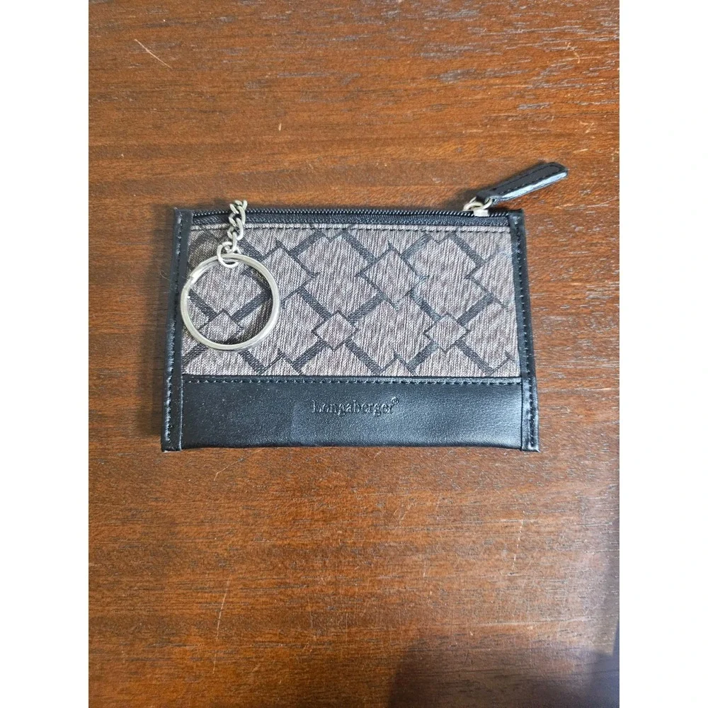 Longaberger Collectors Club Coin purse with Key Chain NEW